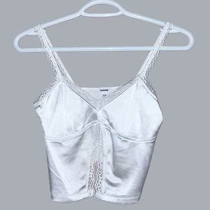 GARAGE WHITE TANK TOP/ GOING OUT SHIRT